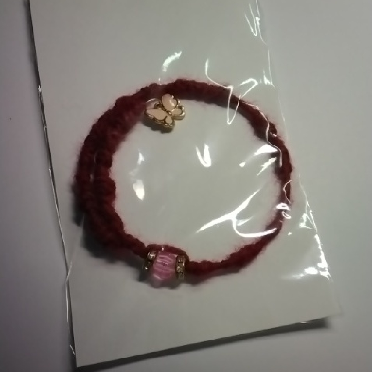 Lorena Espinoza Design Red And Pink Bracelet